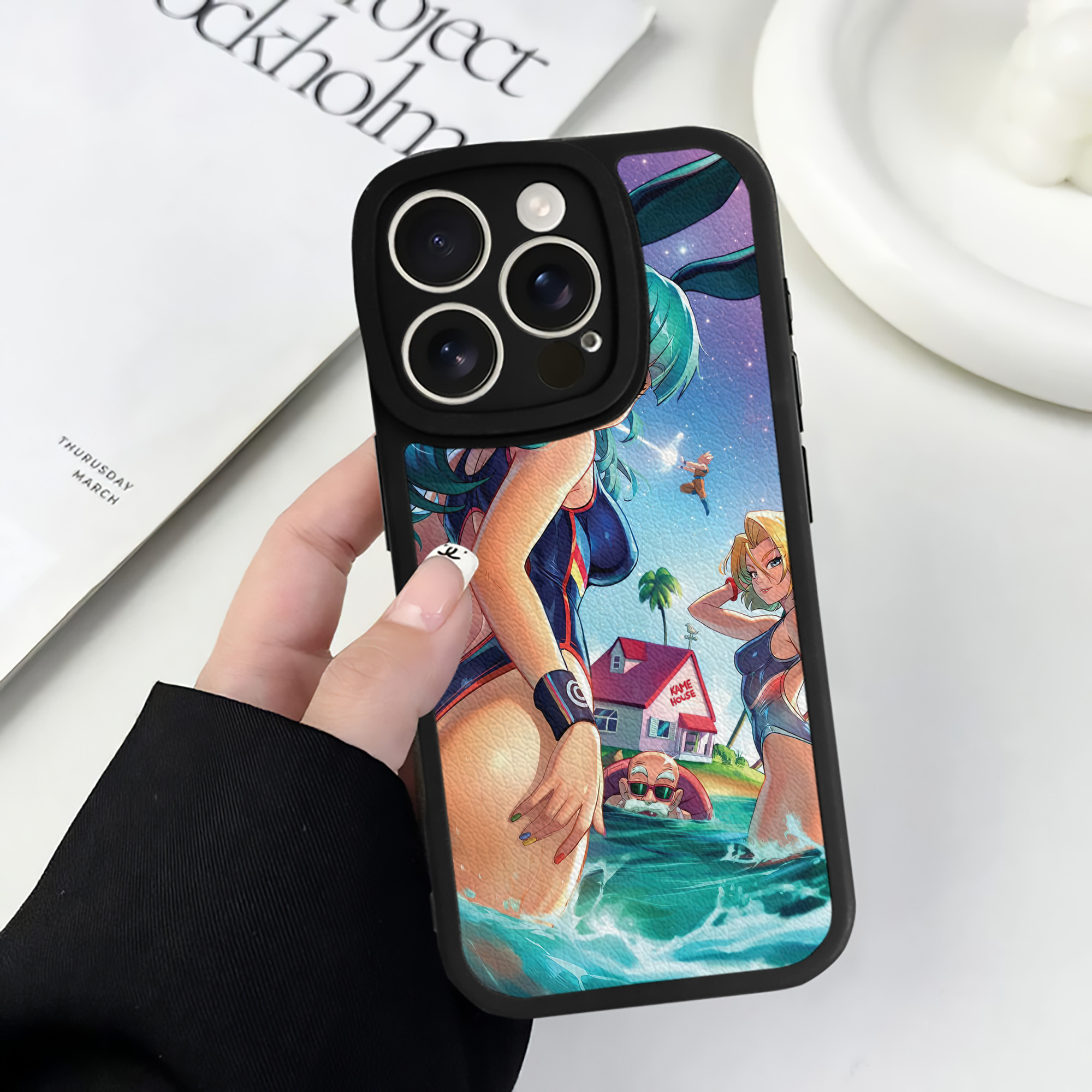 （画像用） ドラゴンボール DRAGON BALL 【iPhone 16シリーズ対応】シリコンスマホケース（レザー調） 材質：シリコン